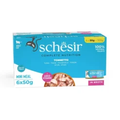 Schesir Cat Adult Tuna in Broth 6 x 50 g