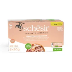 Schesir Cat Adult Tuna & Salmon in Jelly 6 x 50 g