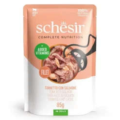 Schesir Cat Adult Tuna & Salmon in Jelly 85 g