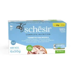 Schesir Cat Adult Tuna & Sea bass in Jelly 6 x 50 g