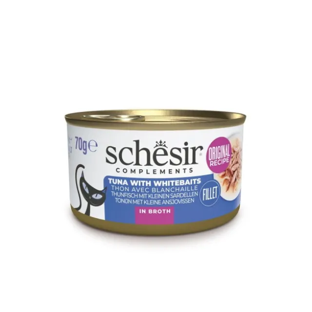 Schesir Cat Adult Tuna & Whitebait in Broth 70 g