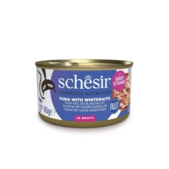 Schesir Cat Adult Tuna & Whitebaits in Broth 85 g