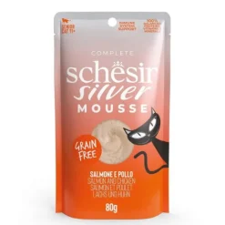 Schesir Cat Senior Silver Mousse Salmon 80 g
