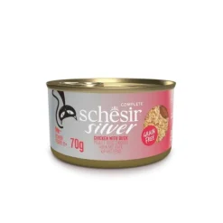 Schesir Cat Senior Silver Mousse & Shreds Chicken & Duck 70 g