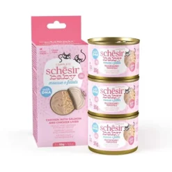 Schesir Kitten Baby Mousse & Shreds Chicken & Salmon 3 x 55 g