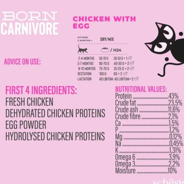 Schesir Kitten Born Carnivore Chicken & Egg