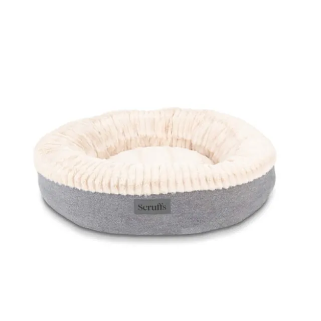 Scruffs Ellen Donut Hundbädd/Kattbädd Grå