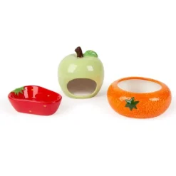 Scruffs Keramikskålar till Smådjur Frukter 3-pack