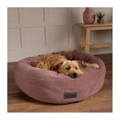 Scruffs Oslo Rund Hundbädd Rosa 65 cm