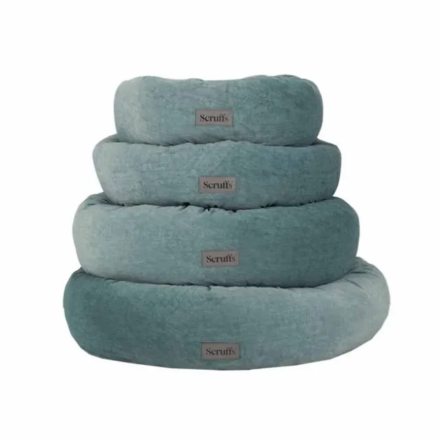 Scruffs Oslo Rund Hundbädd Turkos 75 cm