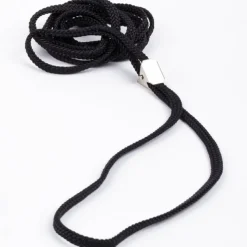 Show Dog Show Lead Platt med Clip, Svart