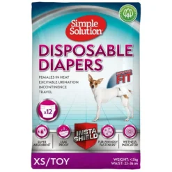 Simple Solution Disposable Diaper Blöja till Hund 12-pack