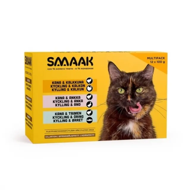 SMAAK Cat Adult Multipack 12 x 100 g