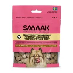 SMAAK Dog Frystorkat Hundgodis Kyckling 45 g