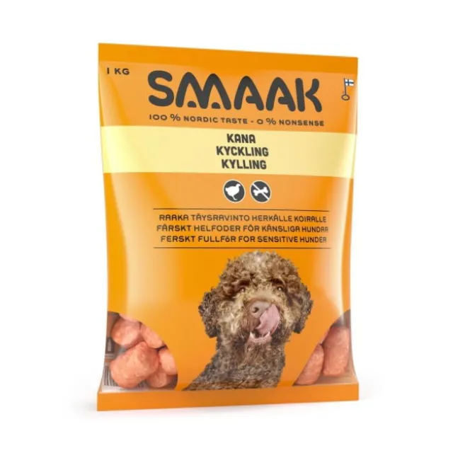 SMAAK Dog Raw Complete Adult Sensitive Kyckling 1 kg