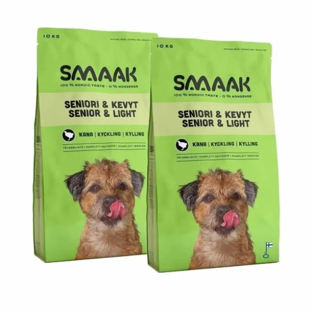 SMAAK Dog Senior & Light Kyckling 2 x 10 kg