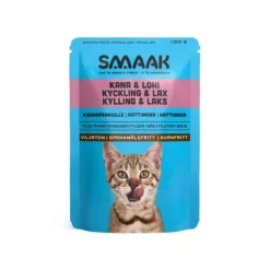 SMAAK Kattunge Spannmålsfri Kyckling & Lax 100 g