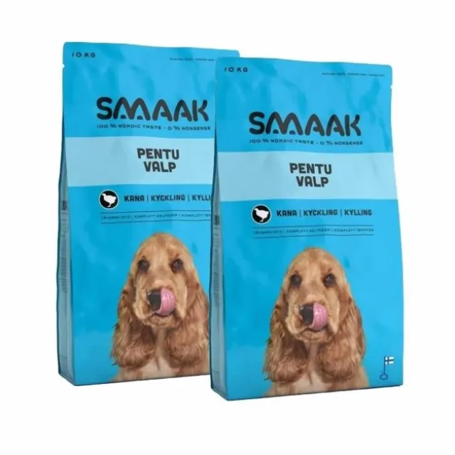 SMAAK Puppy Kyckling 2 x 10 kg
