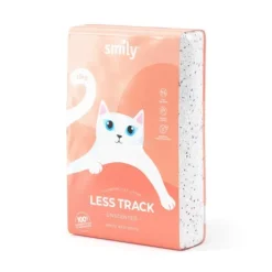 Smily White Bentonite Kattsand Less Track