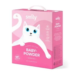 Smily White Bentonite Kattsand Babypowder
