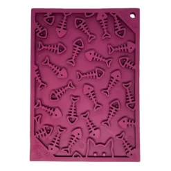 SodaPup Lick Mat till Katt Fishy Lila 18 x 13 cm