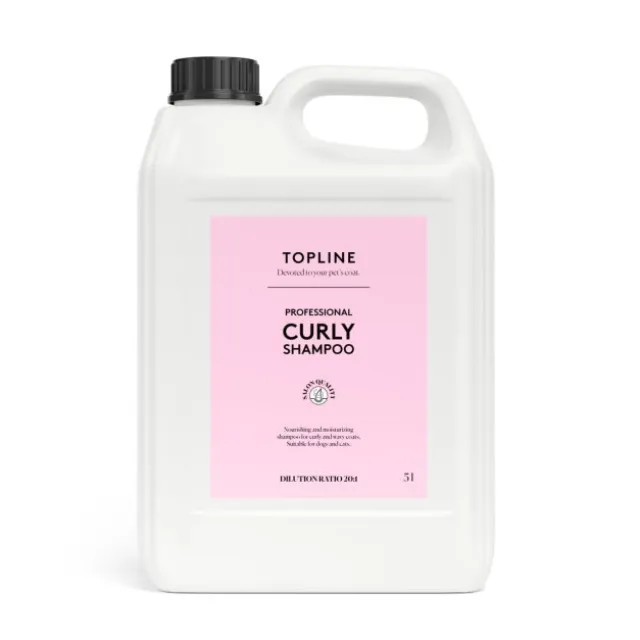 Topline Curly Hundshampo Professional 5 liter