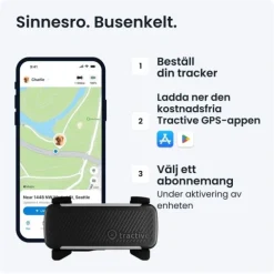 Tractive Dog 6 GPS Hund Svart