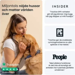 Tractive Dog 6 GPS Hund Svart