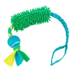 Trixie Bungee Tugger Elastisk Kampleksak med Tennisboll