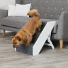 Trixie Hundtrappa Justerbar Vit & Grå