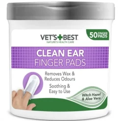 Vet’s Best Clean Ear Finger Pads 50-pack