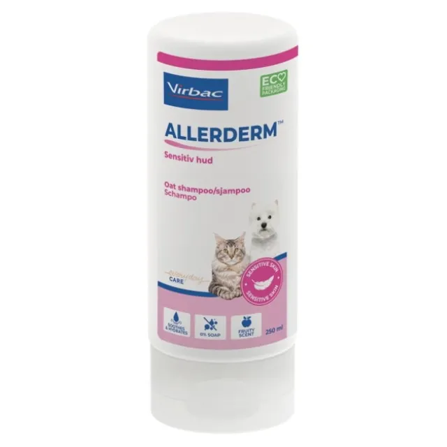Virbac Allerderm Sensitive Oat Schampo för Hund & Katt 250 ml