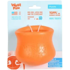 West Paw Toppl Orange
