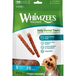 Whimzees Veggie Sausage Tuggpinne Small 28-pack