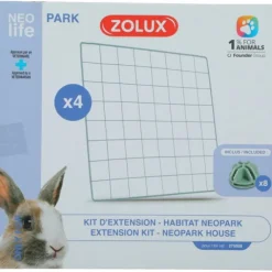 Zolux Nlife Habitat Extra Galler till Neopark Modulär Kaninbur 4-pack